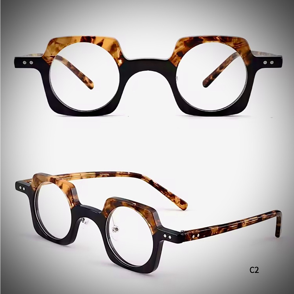 Stylish Tortoiseshell Round Glasses